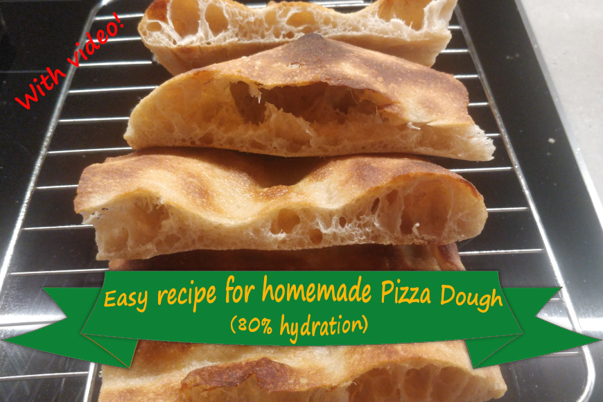 Easy Recipe homemade Pizza - high hydration