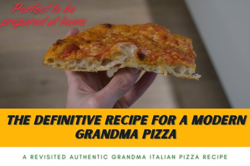 Definitive Recipe for a modern Grandma Pizza