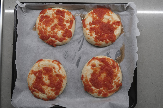 Mini PIzza Bites - Last fermentation before cooking