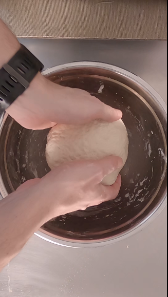 Easy Italian Flatbread Piadina with Sourdough Discard - first fermentation