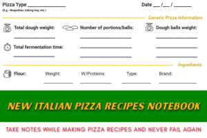 New Italian Pizza Recipes Notebook