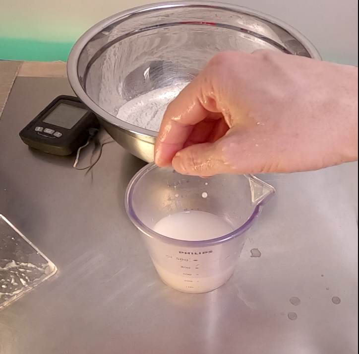 Dissolve yeast in water