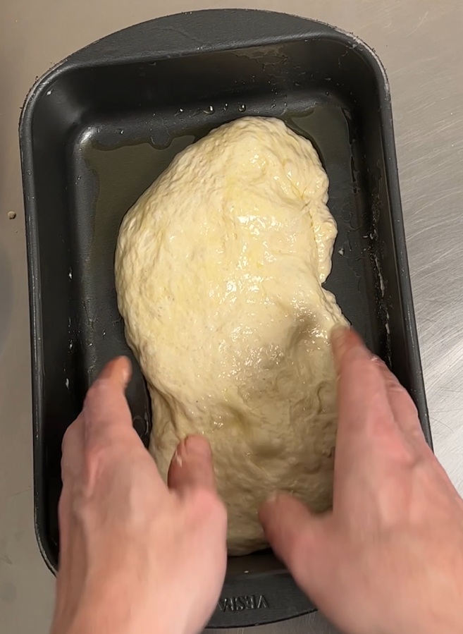 This is how the dough should be after the last action