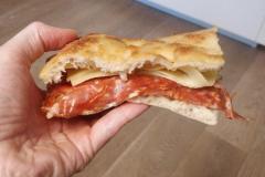 Italian Focaccia with Salame